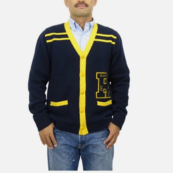 Ralph Lauren Letterman Cardigan - Picture 3 of 3